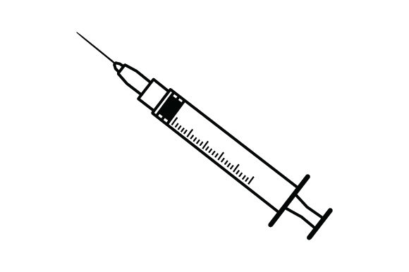 Black and White Syringe: A Clean, Modern Design