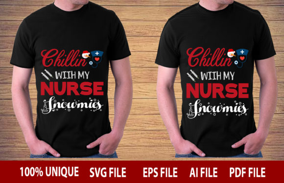 CHILLIN with MY NURSE SNOWMIES: A Fun and Versatile Design