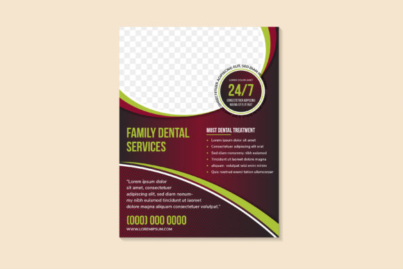 Family Dental Services Vertical Flyer