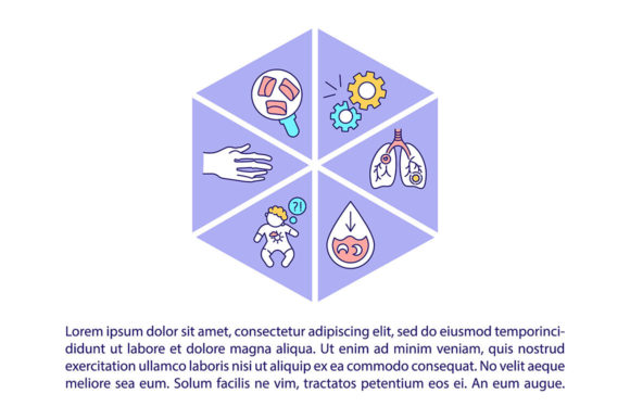Genetic Diseases Concept Line Icons Review