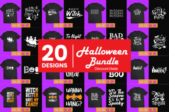 Halloween Mega T-Shirt Bundle: A Spooky Delight