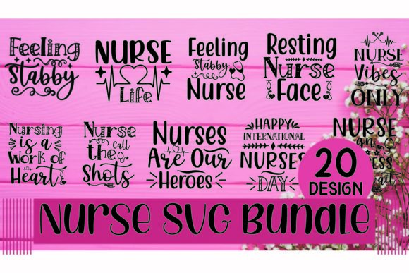 Nurse SVG Bundle Vol 1: A Versatile Design for Embroidery