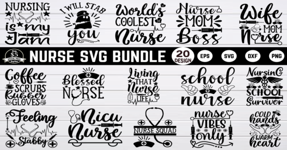 Nurse SVG Bundle Vol 3: A Versatile Embroidery Design