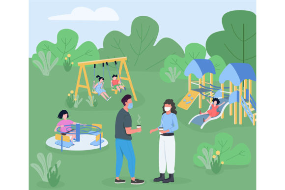 Playground During Pandemic: A Unique Embroidery