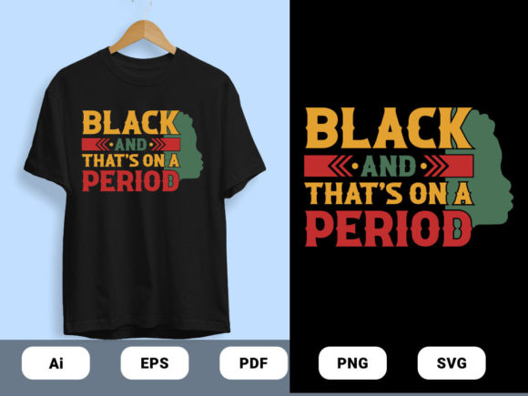 Review of Black and Period T-shirt Design Vector