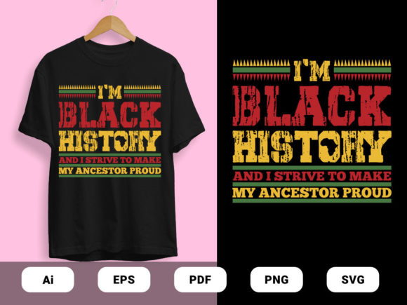 Review of I m a Black T-shirts Design Vrctors