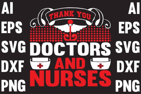 Thank You, Doctors and Nurse T-Shirt Design