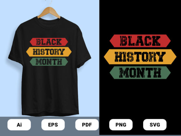 Vintage Black History T-shirts Embroidery Design